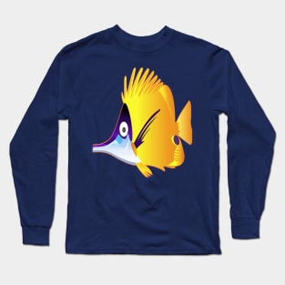 Yellow fish fish color Long Sleeve T-Shirt